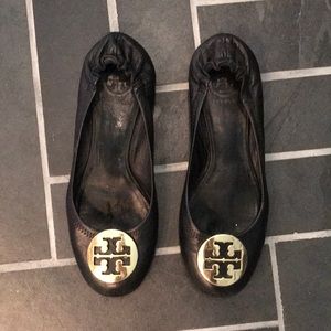 Tory Burch Minnie travel ballet flat black